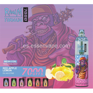 Venta popular vape randm tornado 7000puffs suecia